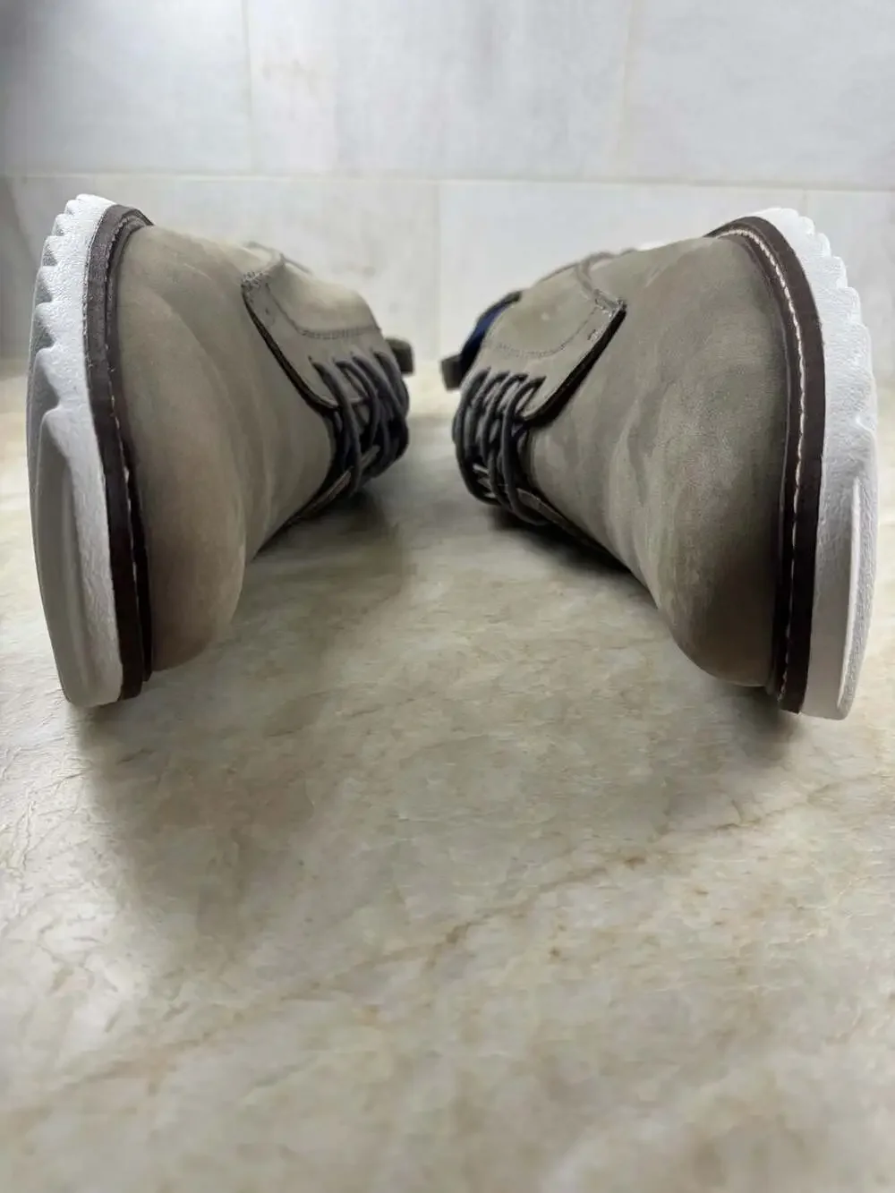 J. Murphy by Johnston & Murphy Gray Suede Derby Shoes Men’s 9M